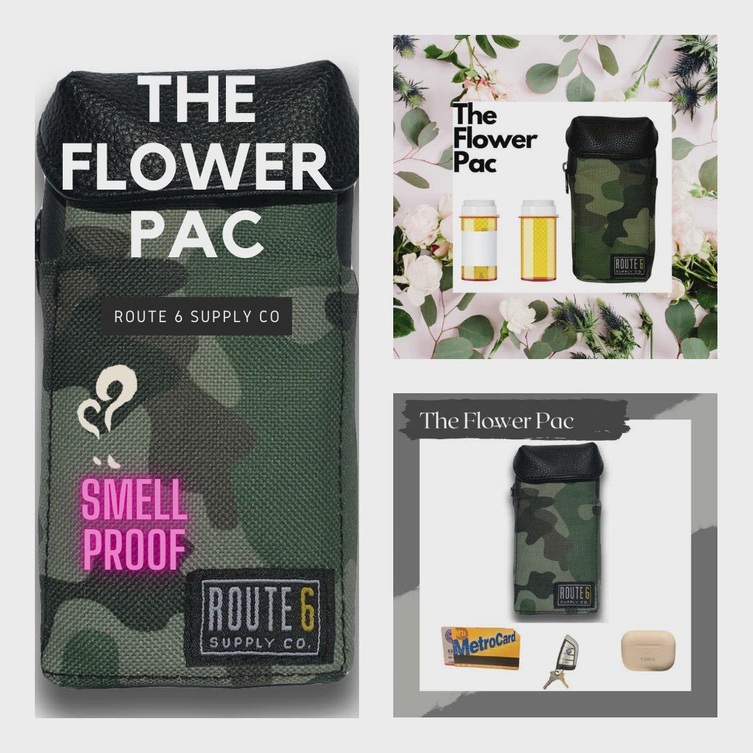 The Flower Pac Smell Proof Pouch in Camouflage